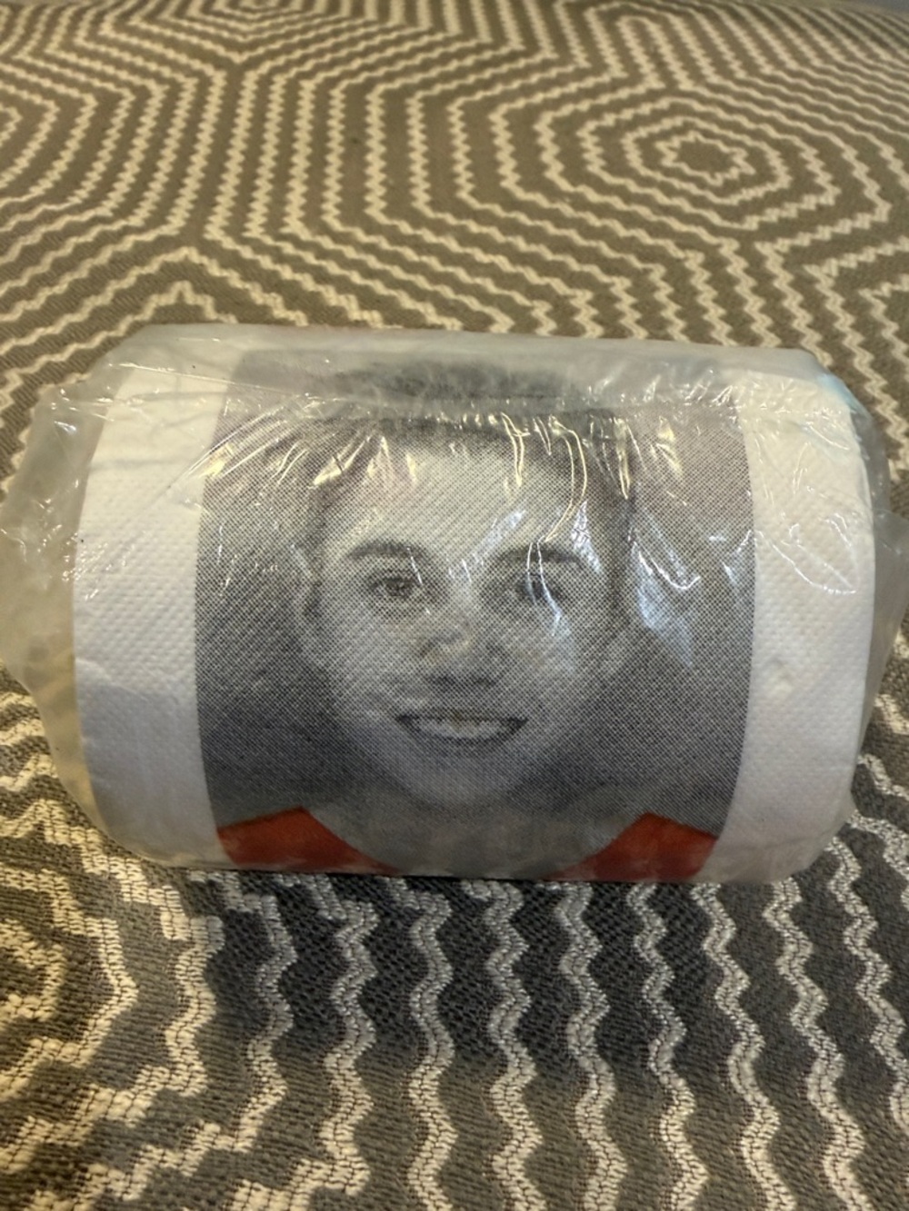 Justin Bieber Toilet Paper Roll from Believe Tour